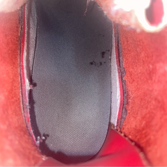 L.L. Bean Red Leather Duck Boots Women’s Size 7 - Picture 11 of 13